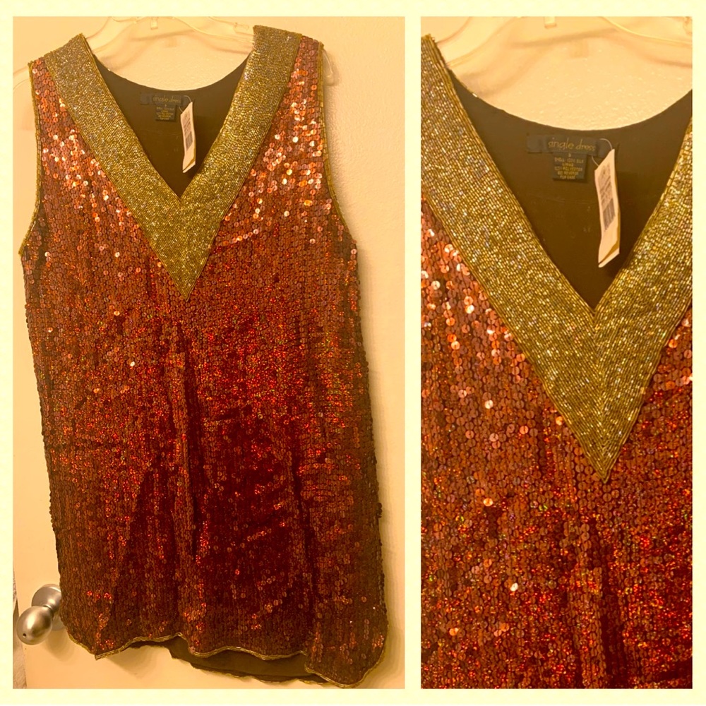 Sequin Dress Shirt , new with tags